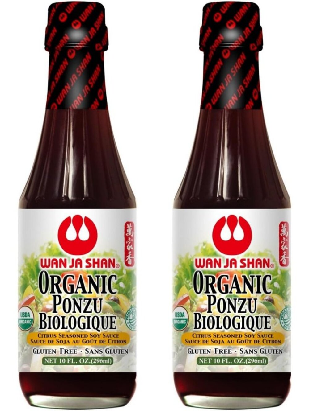 Organic Ponzu Citrus Soy Sauce & Dressing, Gluten-Free, Kosher, 10 oz (2-Pack)
